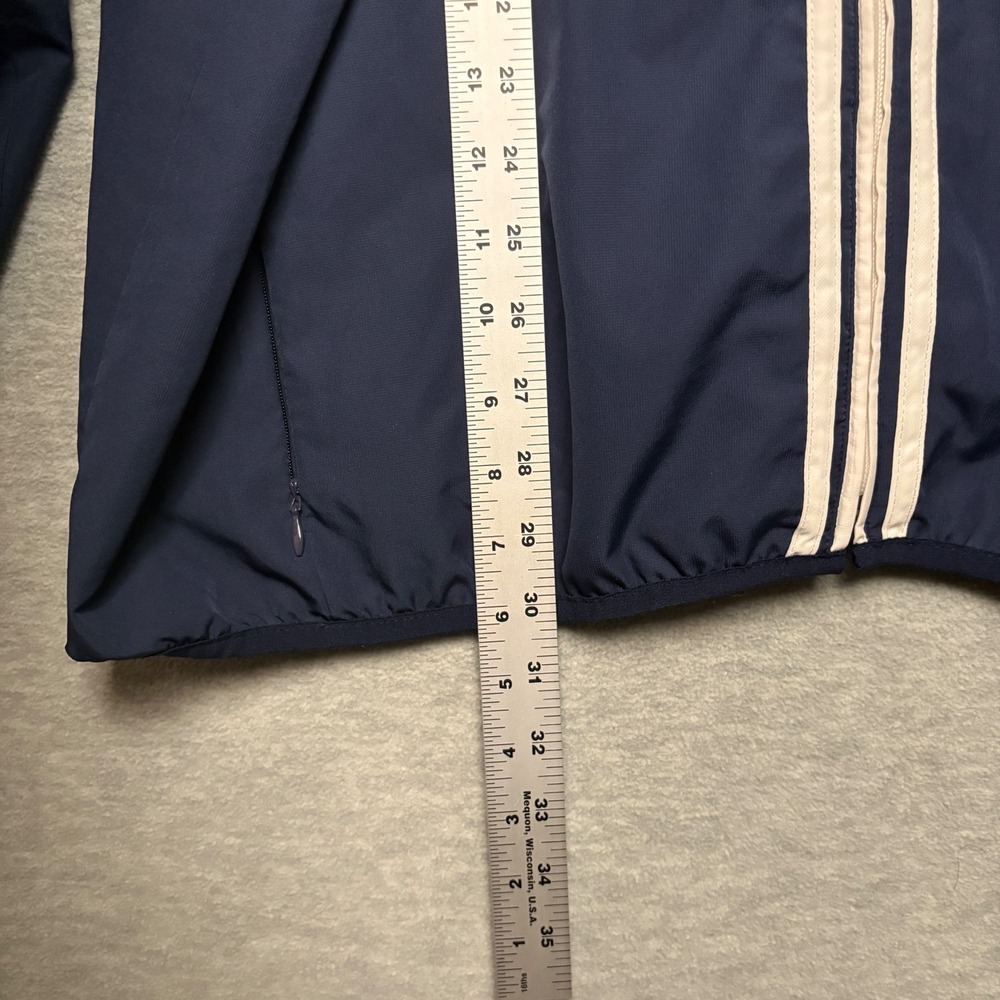 Adidas Y2K baggy Climacool Windbreaker Jacket Full Zip Athletic Navy Men XL - Picture 4 of 8